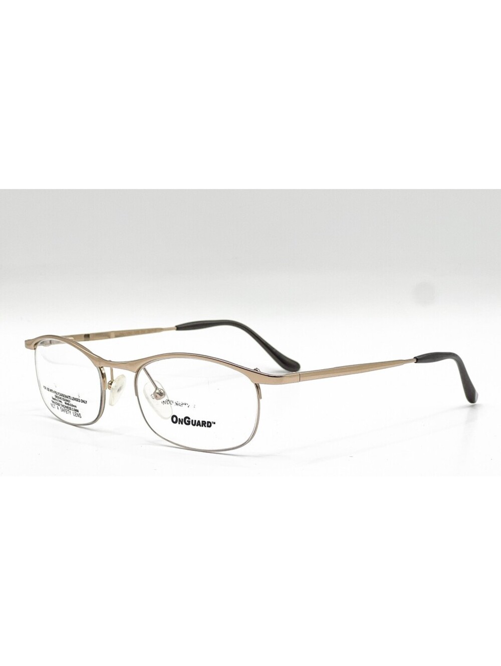 On Guard Og-132 Og Z87-2 Gold Authentic Eyeglasses 51-15-135